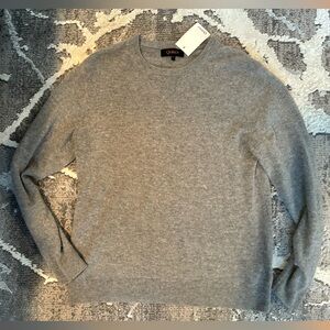 Quince Men bundle 100% Mongolian Cashmere Crewneck Sweater Size Large Grey Olive